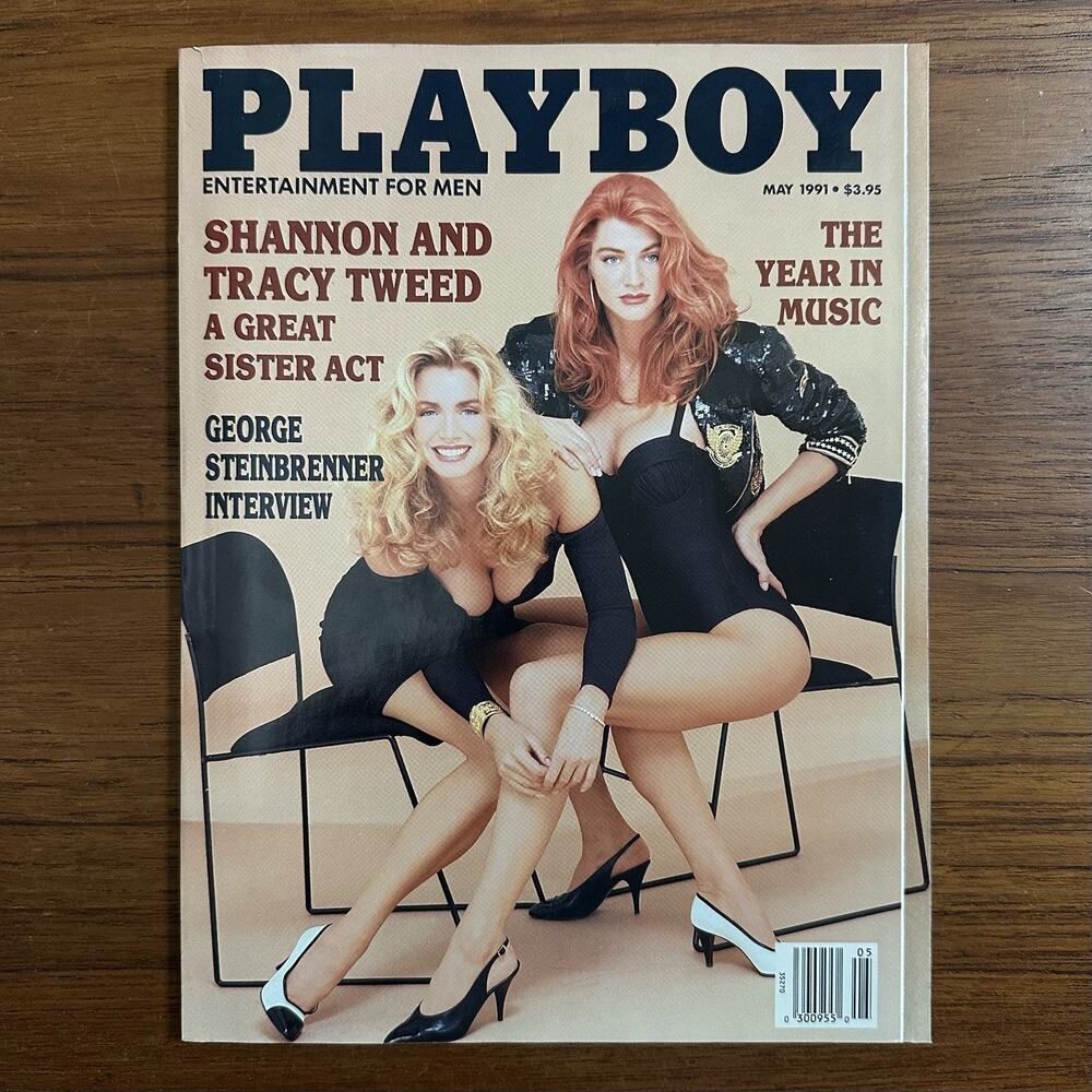 Playboy May 1991 Playmate Carrie Jean Yazel, Whitney Houston, Tweed Sisters